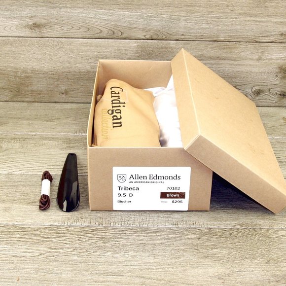 Allen Edmonds TRIBECA 9.5 D Brown * new Flannel Bags (add $15 Cedar Trees) main image 5